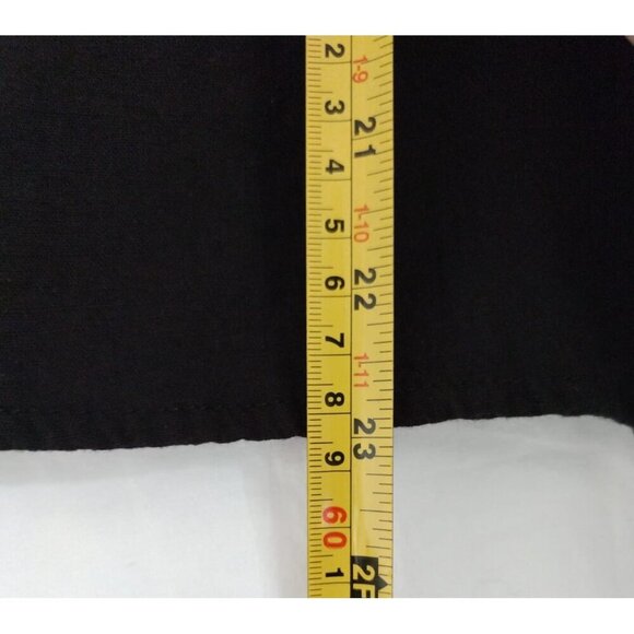 Womens Floral Embroidered Black Short Sleeve Blouse, 100% Cotton, Size S - Picture 6 of 7